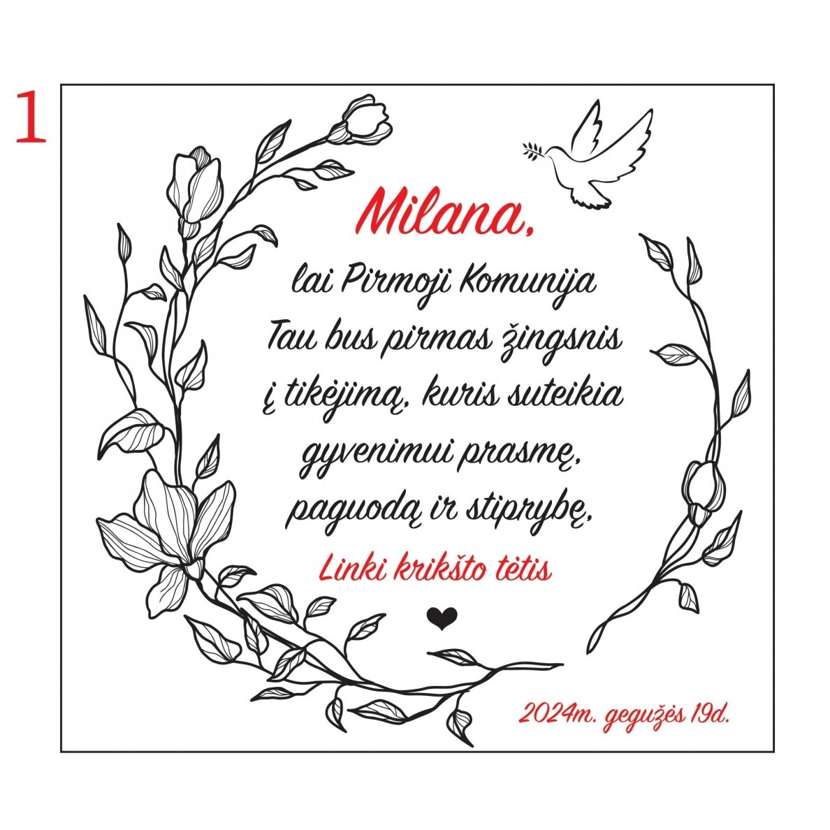 Personalizuota juvelyrinė dėžutė Pimajai Komunijai 5