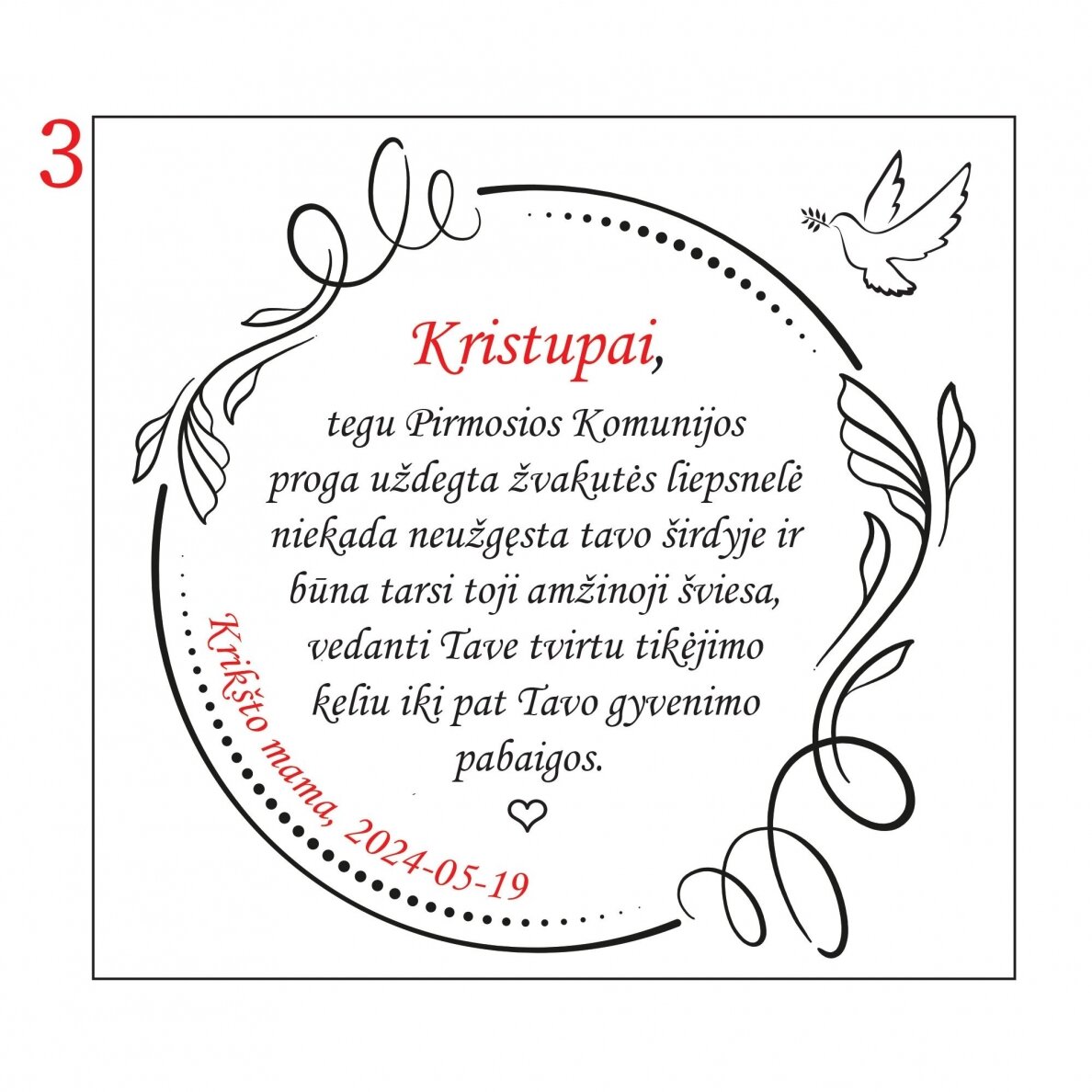 Personalizuota juvelyrinė dėžutė Pimajai Komunijai 7 Personalizuota juvelyrinė dėžutė Pimajai Komunijai 7