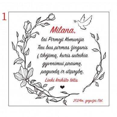 Personalizuota juvelyrinė dėžutė Pimajai Komunijai 5 Personalizuota juvelyrinė dėžutė Pimajai Komunijai 5