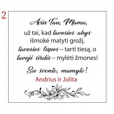 Personalizuota juvelyrinė dėžutė Mamai 5