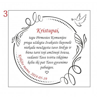 Personalizuota juvelyrinė dėžutė Pimajai Komunijai 7 Personalizuota juvelyrinė dėžutė Pimajai Komunijai 7