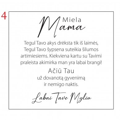 Personalizuota juvelyrinė dėžutė Mamai 7 Personalizuota juvelyrinė dėžutė Mamai 7
