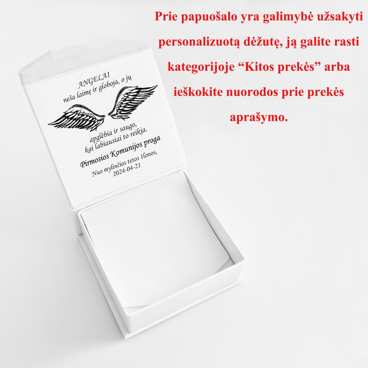 Graviruotas pakabukas Tikėk ir pasitikėk 1