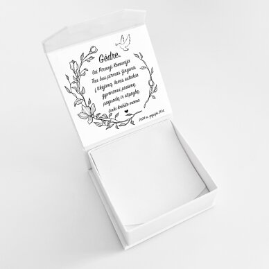 Personalizuota juvelyrinė dėžutė Pimajai Komunijai 2 Personalizuota juvelyrinė dėžutė Pimajai Komunijai 2
