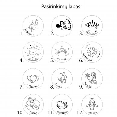 Graviruotas pakabukas mergaitei 5