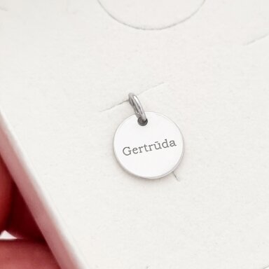 Minimalistinis pakabukas su vardu Gertruda PP Minimalistinis pakabukas su vardu Gertruda PP