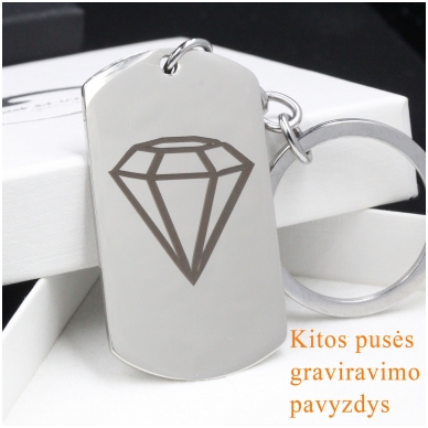 Graviruotas raktų pakabukas dukrai personalizuotas 2 Graviruotas raktų pakabukas dukrai personalizuotas 2