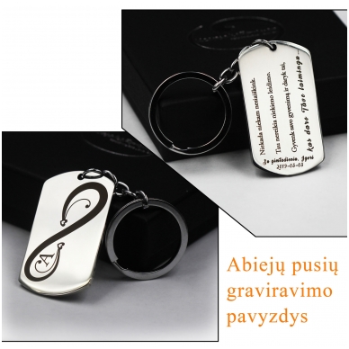 Graviruotas raktų pakabukas draugui 1 Graviruotas raktų pakabukas draugui 1