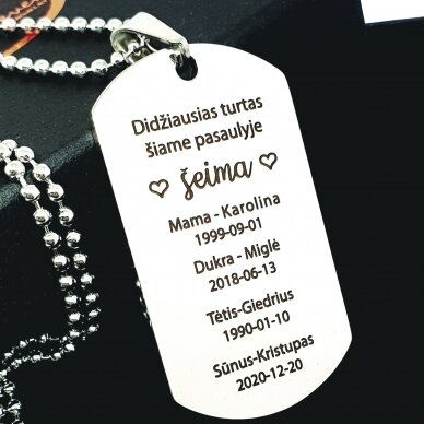 Raktų pakabukas vyrui "Šeimos medis" 1