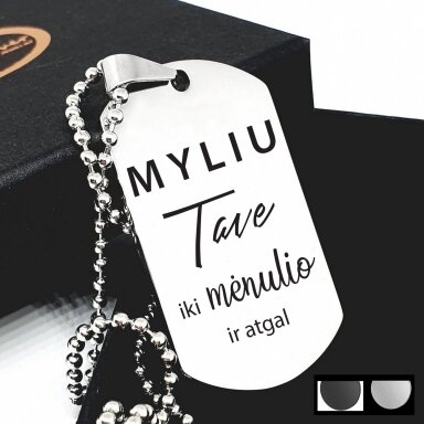 Graviruotas pakabukas "Myliu Tave iki mėnulio ir atgal" 2
