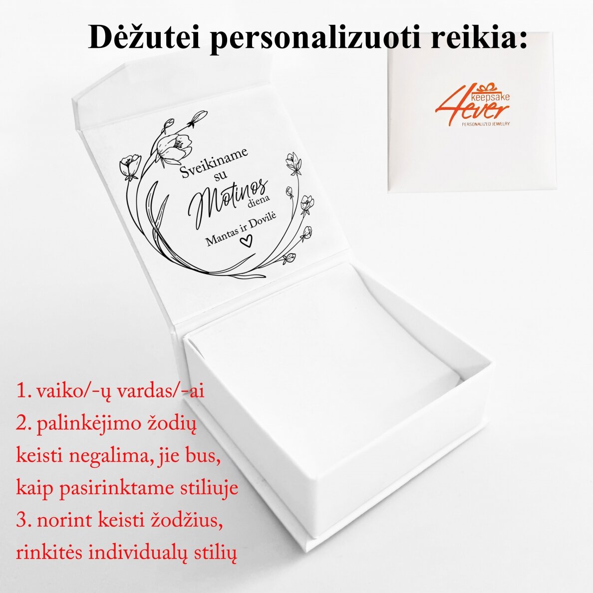 Personalizuota juvelyrinė dėžutė Mamai 1 Personalizuota juvelyrinė dėžutė Mamai 1
