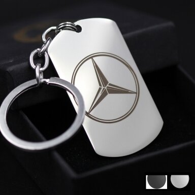 Raktų pakabukas draugui su Mercedes ženklu Raktų pakabukas draugui su Mercedes ženklu