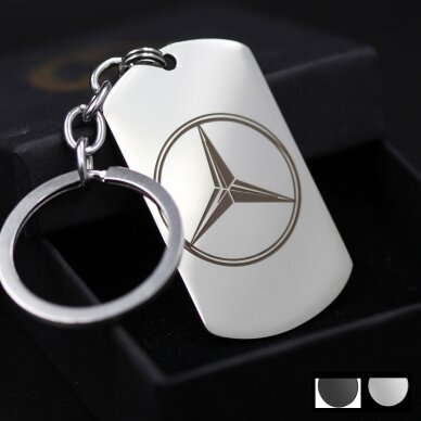 Raktų pakabukas draugui su Mercedes ženklu Raktų pakabukas draugui su Mercedes ženklu