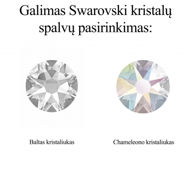 Sidabrinis minimalistinis graviruotas pakabukas su inicialu ir Swarovski kristaliuku 5